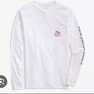 SOLD-Vineyard Vines Classic Christmas White Logo Long Sleeve